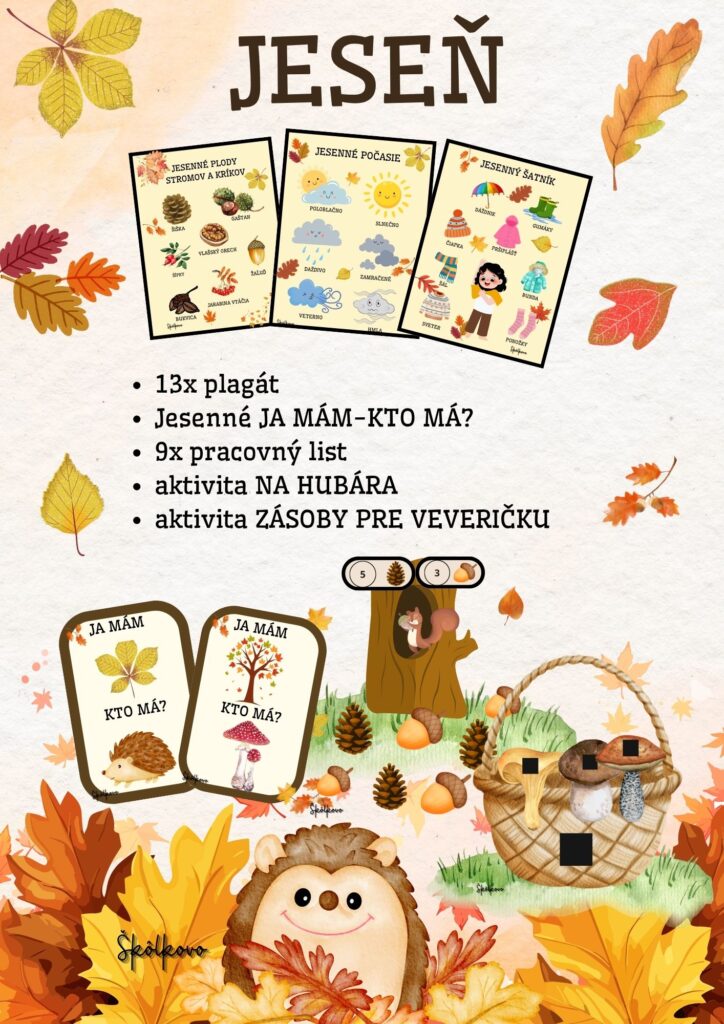 Súbor aktivít - jeseň