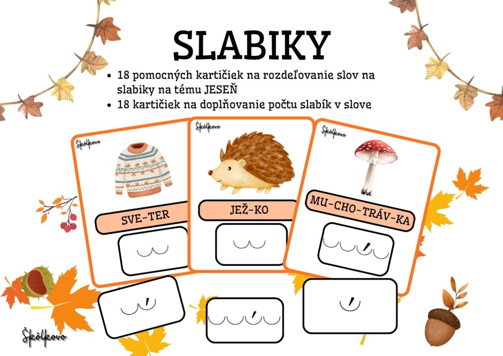 Slabikovanie - jeseň