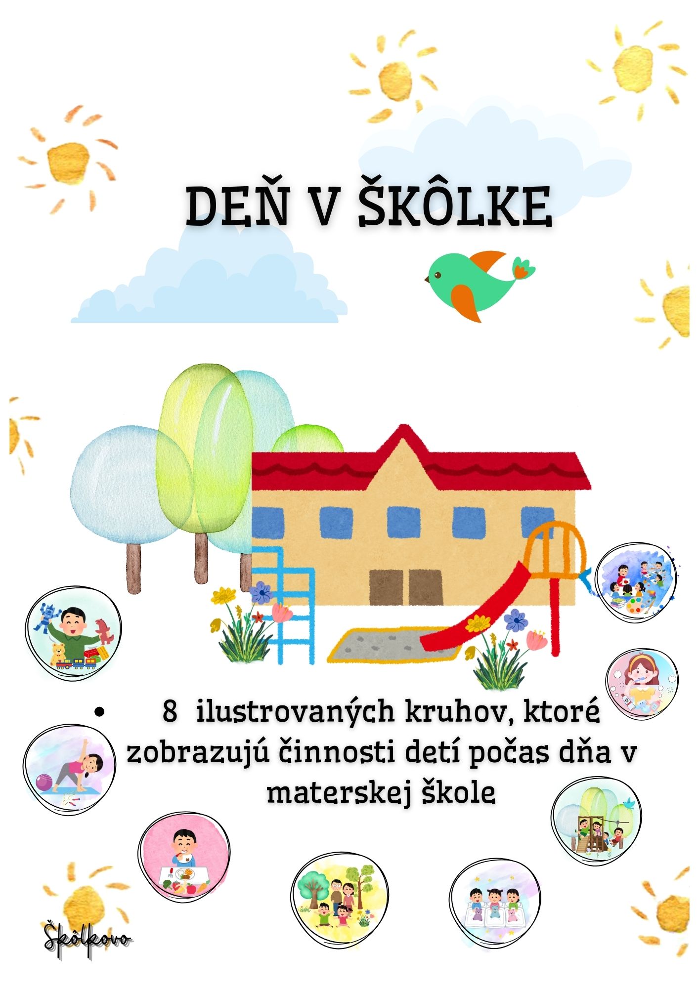 Deň v škôlke-režim v MŠ