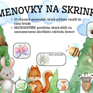 Menovky na skrinky
