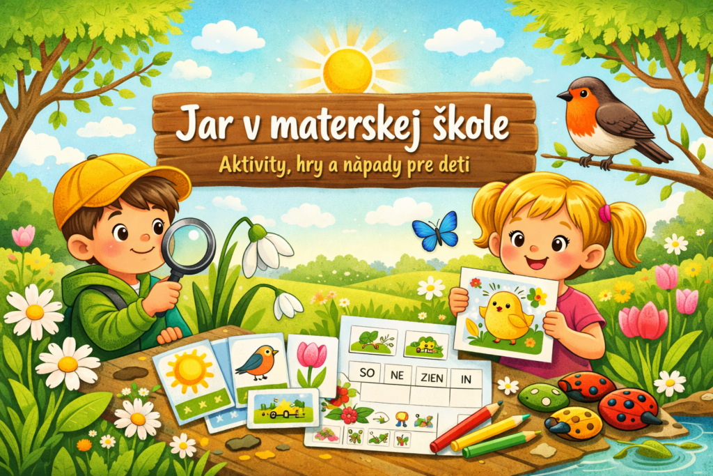 Jar v materskej škole – deti objavujú jar, jarné kvety a edukačné aktivity pre predškolákov