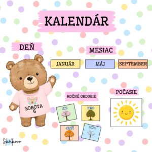 Kalendár - medvedík